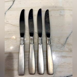 Oneida Satin Accent Flatware Stainless Steel Replacement 4 butter knives